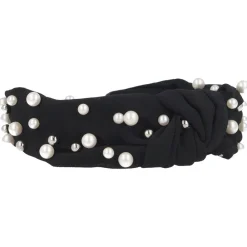 Solida Haarteile^Haarreifen schwarz mit Perlen 1 Stück