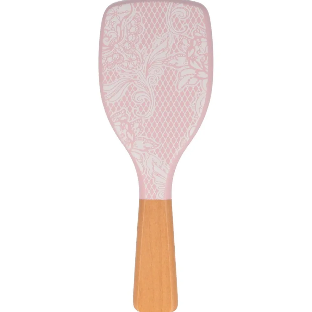 Mini Paddle Brush Rosa Spitze Print-Solida Sale