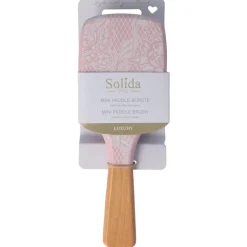 Mini Paddle Brush Rosa Spitze Print-Solida Sale