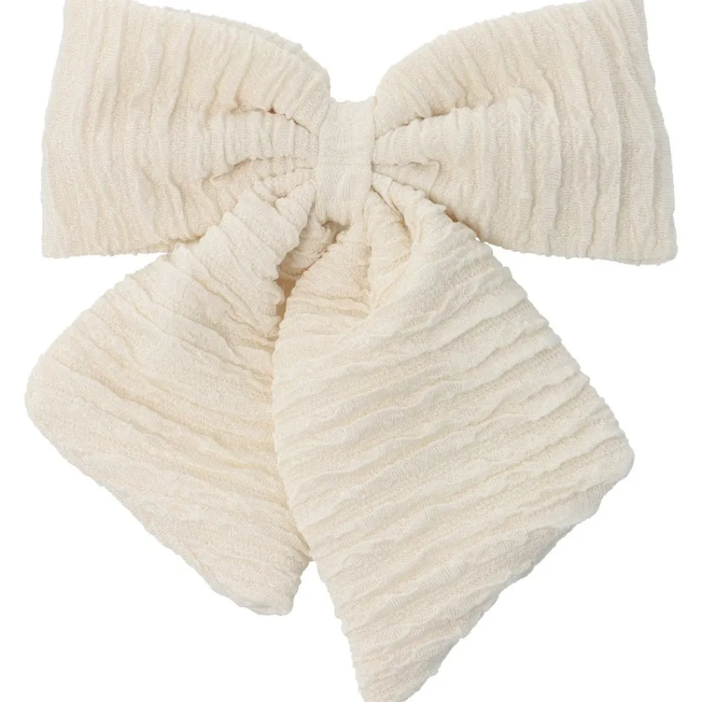 Solida Haarschmuck^Patentspange mit Schleife Cremeweiß