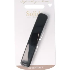 Solida Haarschmuck|Patentspange schwarz shiny