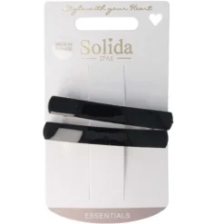 Patentspange Schwarz 2 Stück-Solida Clearance