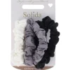 Solida Haarschmuck^Scrunchie Jersey schwarz grau weiß