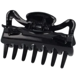 Solida Haarschmuck|Wasserwellklammer rutschfest Schwarz 10 cm