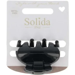 Wasserwellklammer metallfrei Schwarz-Solida Hot