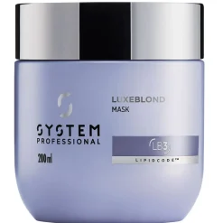 System Professional LB3 LuxeBlond Anti-Gelbstich & Reparatur Haarmaske 200 ml-System Professional LipidCode Hot
