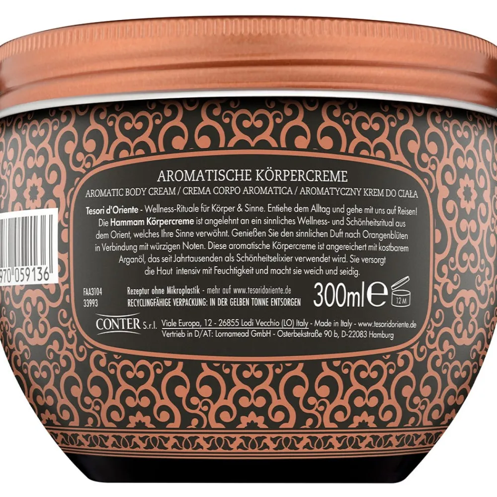 Tesori d´ Oriente Körper|Hammam Körpercreme 300 ml