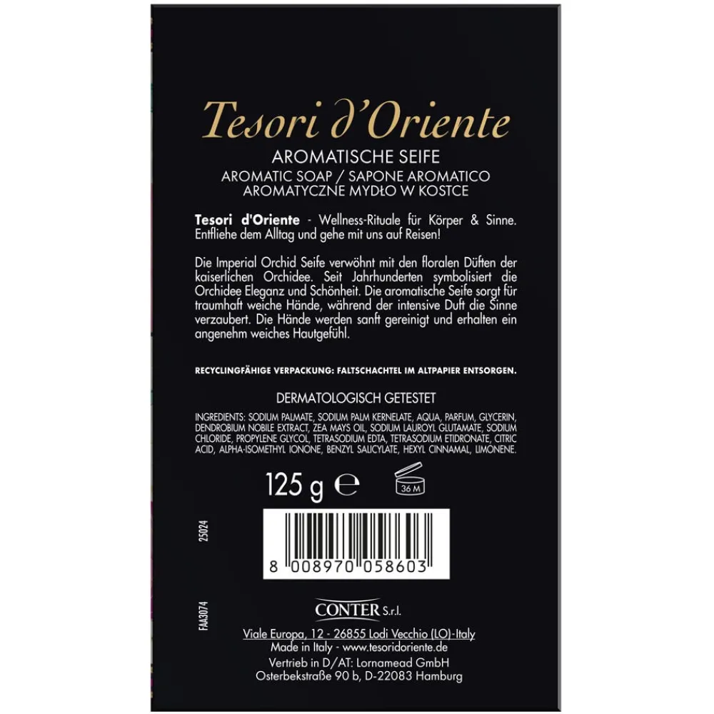 Tesori d´ Oriente Hand & Fuß^Tesori d'Oriente Feste Seife Imperial Orchid 125 g