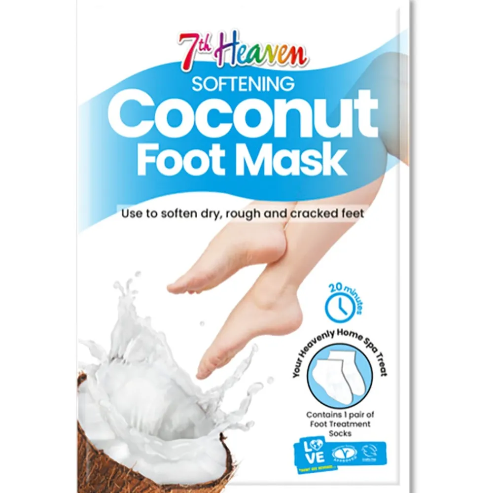 7th Heaven Hagel Nature|Hand & Fuß|Coconut Fußmaske 36 g