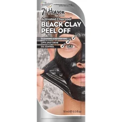 7th Heaven Hautpflege|Hagel Nature|Men 2in1 schwarze Tonerde Peel-Off 10ml