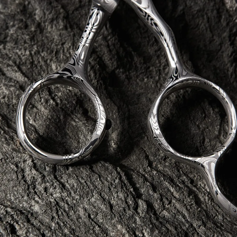 Tondeo Scheren|Haarschneideschere THOR DAMAST Offset 7.0 CONBLADE