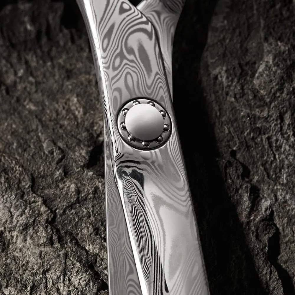 Tondeo Scheren|Haarschneideschere THOR DAMAST Offset 7.0 CONBLADE