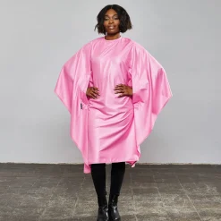 Trend-Design Frisierumhänge|Haarschneideumhang Skinny soft pink