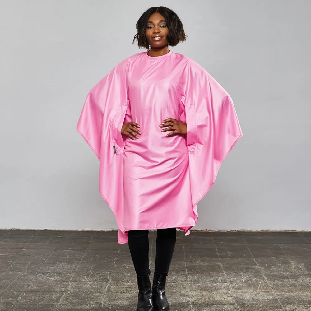Trend-Design Frisierumhänge|Haarschneideumhang Skinny soft pink