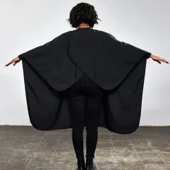 Trend-Design Frisierumhänge|Umhänge & Hauben^NANO Compact Uni Färbeumhang mit Druckverschluss Schwarz