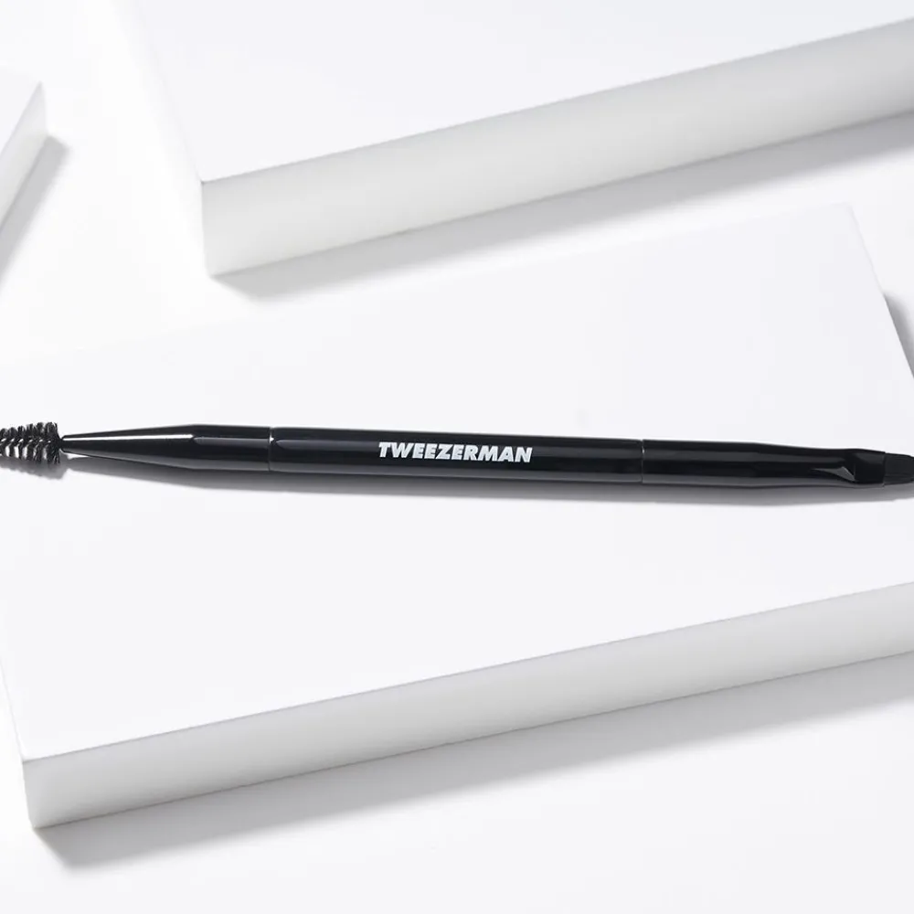 Tweezerman Pinsel|Bürste^abgeschrägter Augenbrauenpinsel & Bürste