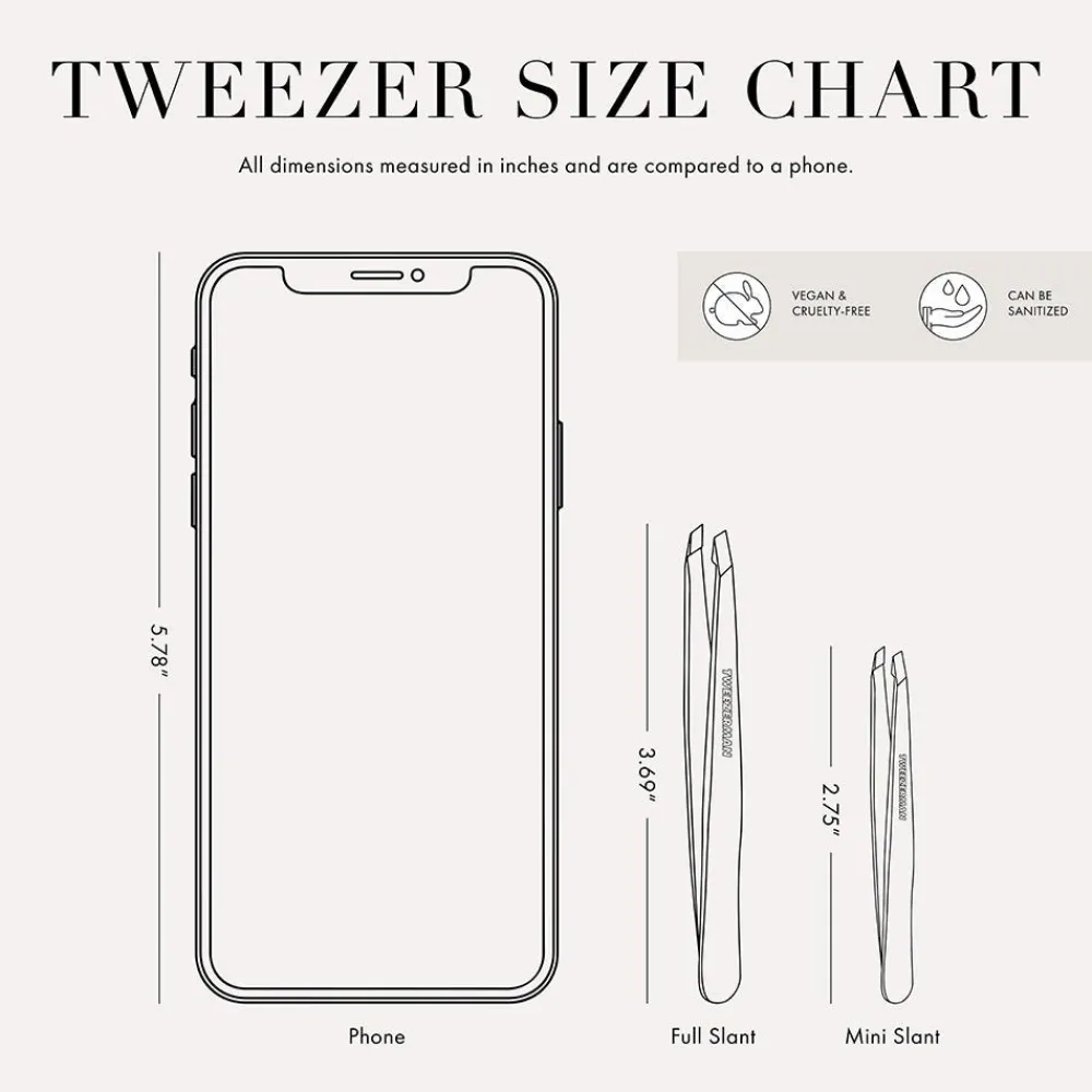 Mini Schräge Pinzette Etui Rose Gold-Tweezerman Sale