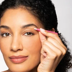 Tweezerman Augenbrauen|Schräge Mini Pinzette in Neon Pink