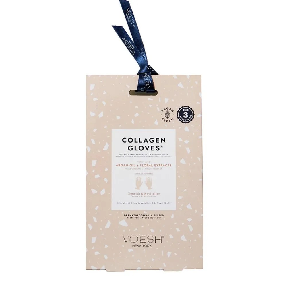 VOESH Hagel Nature|Hand & Fuß^Collagen Gloves Trio - Argan Oil & Floral Ext