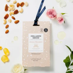 VOESH Hagel Nature|Hand & Fuß|Collagen Socks Trio - Argan Oil & Floral Ext