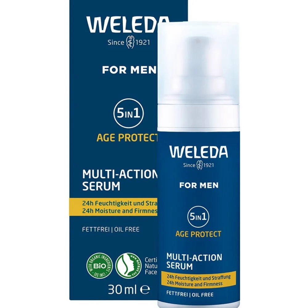 Weleda Hautpflege|Hagel Nature|For Men 5in1 Multi-Action Serum 30ml