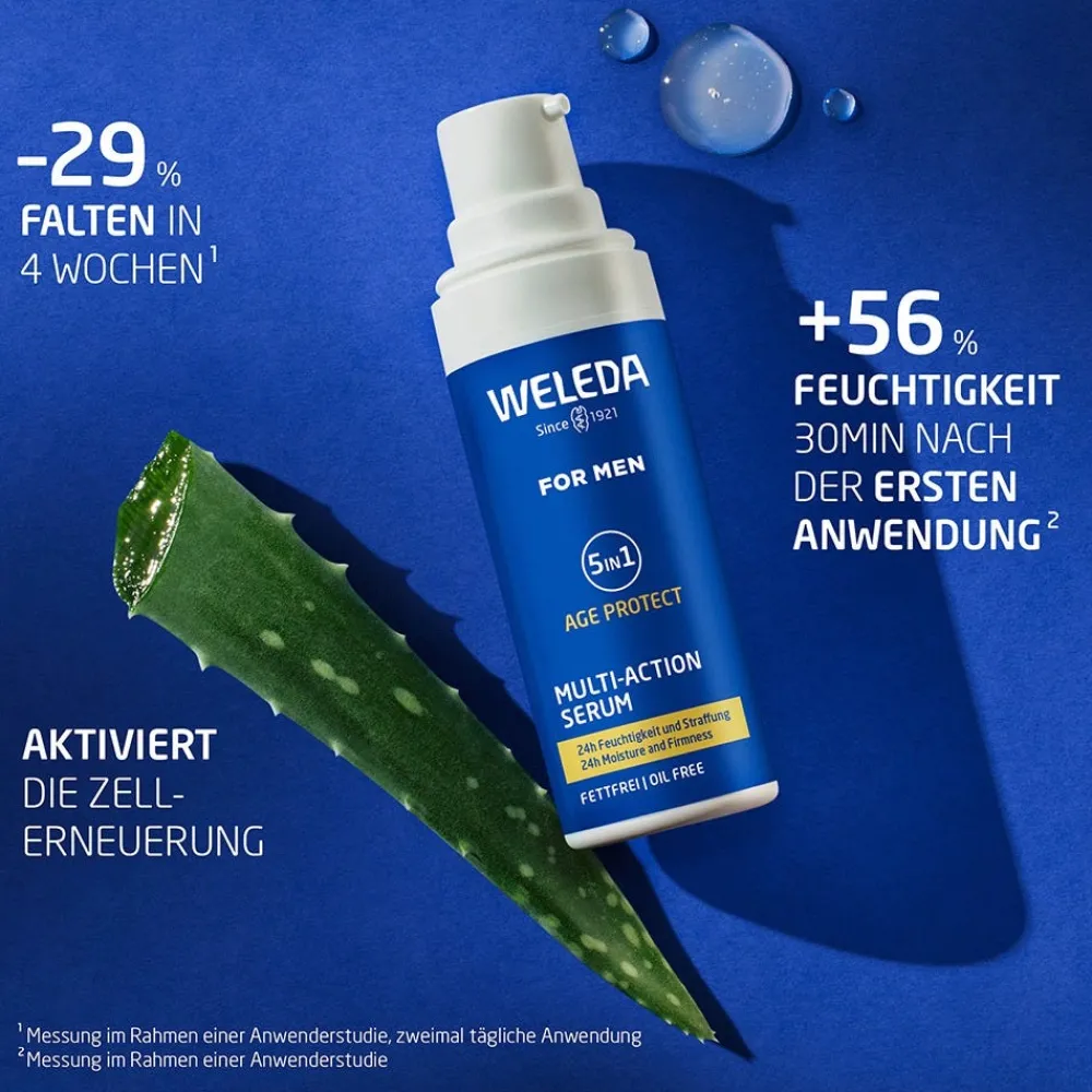 Weleda Hautpflege|Hagel Nature|For Men 5in1 Multi-Action Serum 30ml