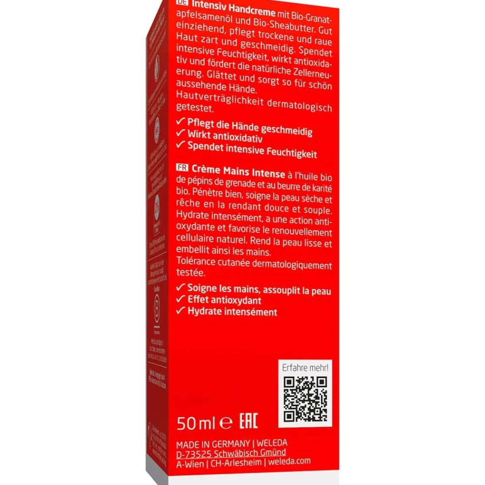Weleda Hand & Fuß|Hautpflege|Granatapfel Regenerationshandcreme 50 ml