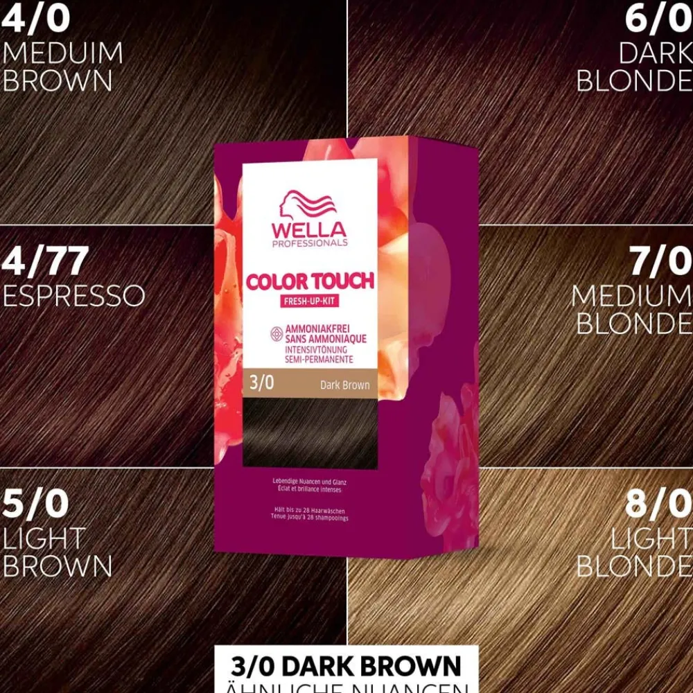 Wella Tönung^Color Touch Fresh-Up-Kit Intensivtönung 3/0 dunkelbraun 130 ml