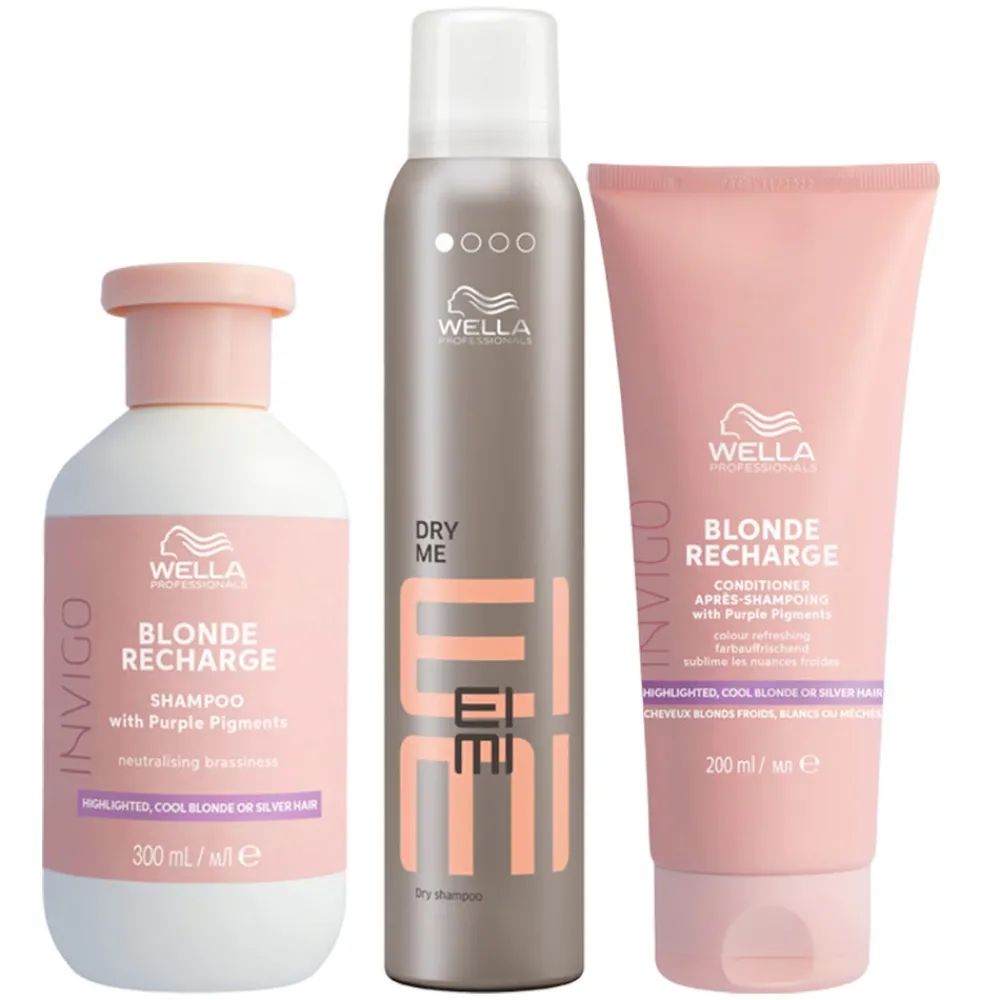 Professionals Care EIMI Dry Me Blonde Recharge Bundle-Wella Outlet