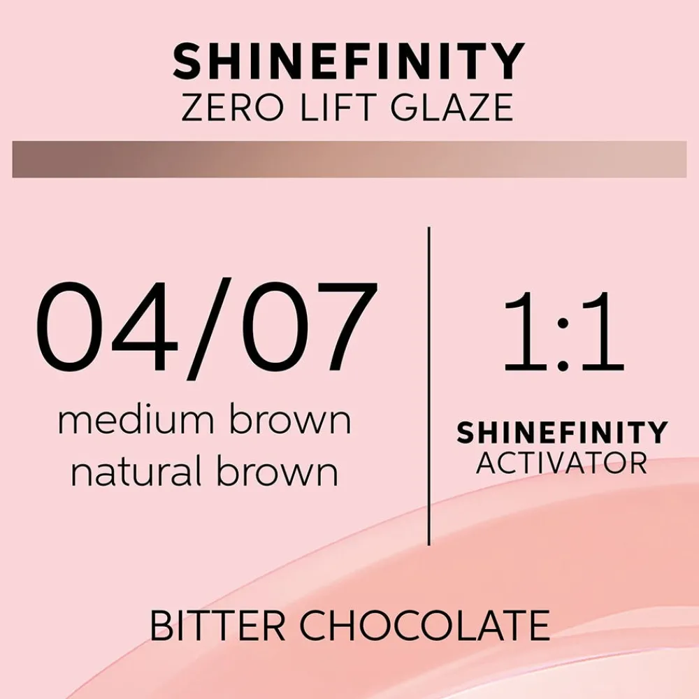 Wella Haarfarbe|Shinefinity Glaze Bitter Chocolate 04/07 Haarfarbe 60 ml