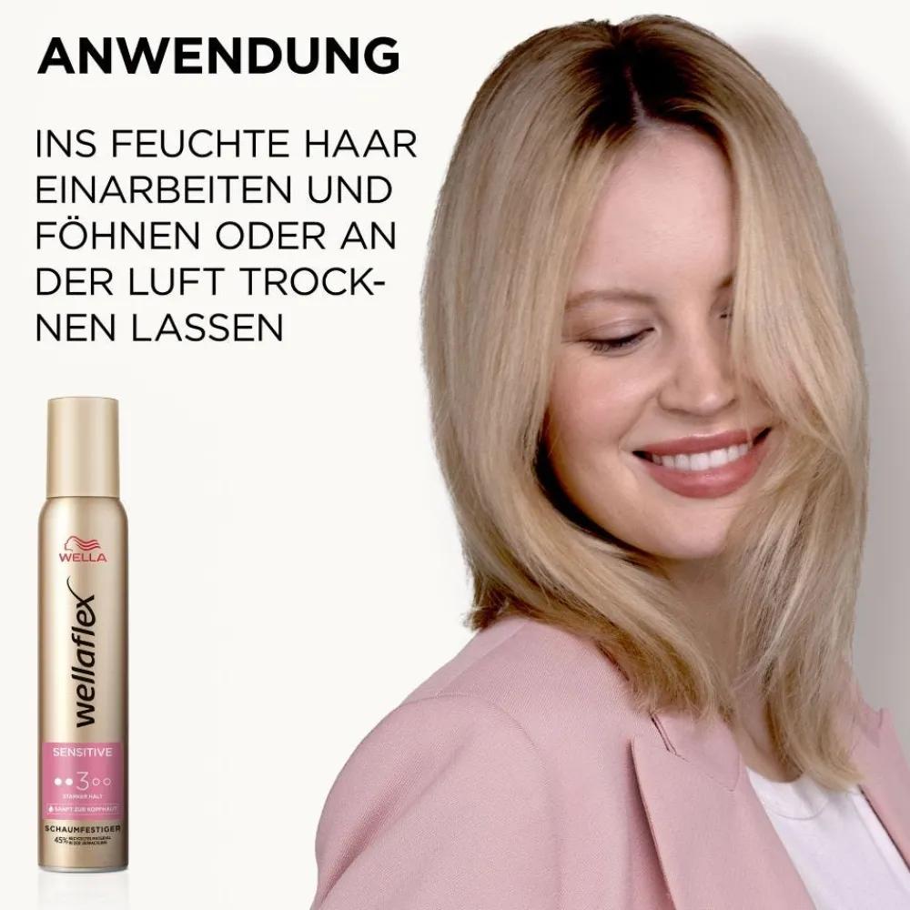 Wellaflex Haarschaum|Wella Sensitive Stark Schaumfestiger 200 ml