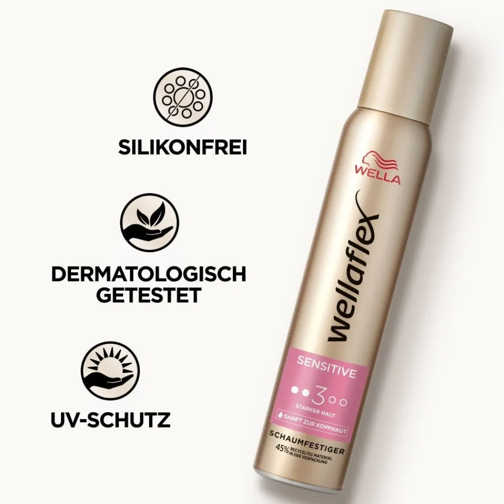 Wellaflex Haarschaum|Wella Sensitive Stark Schaumfestiger 200 ml