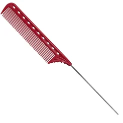 Y.S./Park Kämme & Bürsten|Kämme^Y.S. Park Stielkamm Metallgriff Nr. 102 Rot