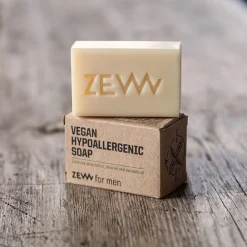 ZEW for Men Hautpflege|Hagel Nature|Vegan Hypoallergenic Soap 85 ml