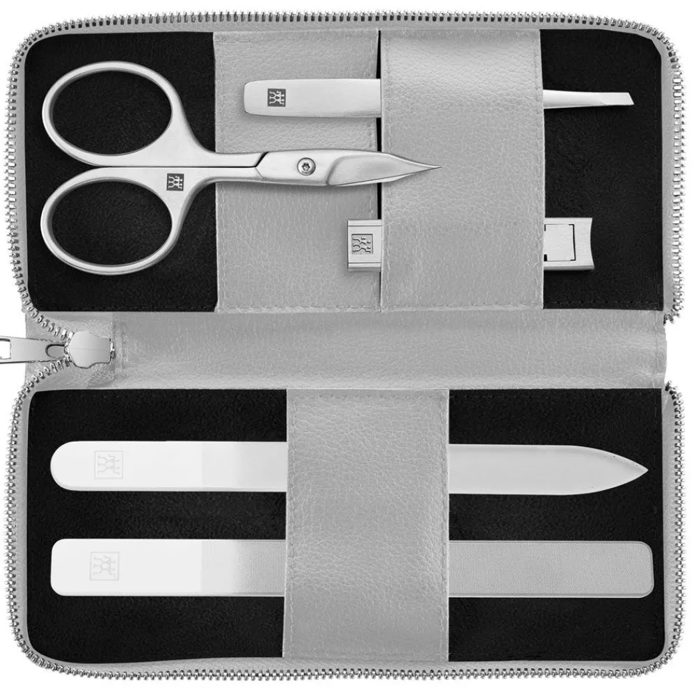 Zwilling Maniküre Pediküre Set 5tlg. mit Nagelschere grau-ZWILLING Beauty Hot