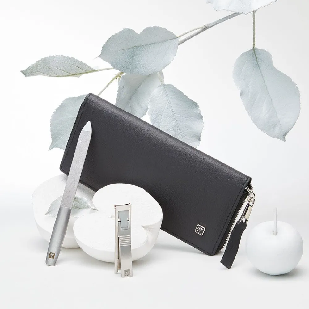 ZWILLING Beauty Hand & Fuß|Zwilling Maniküre Pediküre Set 5tlg. mit Kombi-Nagelschere schwarz