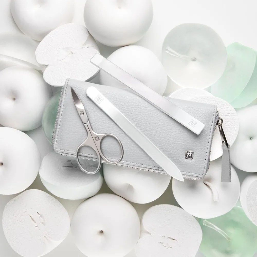 ZWILLING Beauty Hand & Fuß|Zwilling Maniküre Pediküre Set 5tlg. mit Nagelschere grau